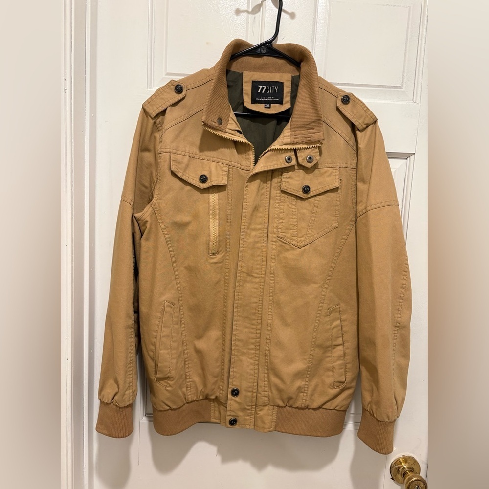 Men's Tan Military Jacket